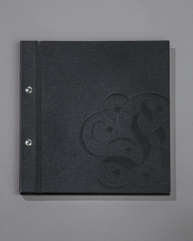 Buchbinderei und Gastronomie Menükarte Walliserkanne